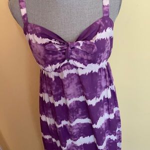 Ti dye purple & white dress size large